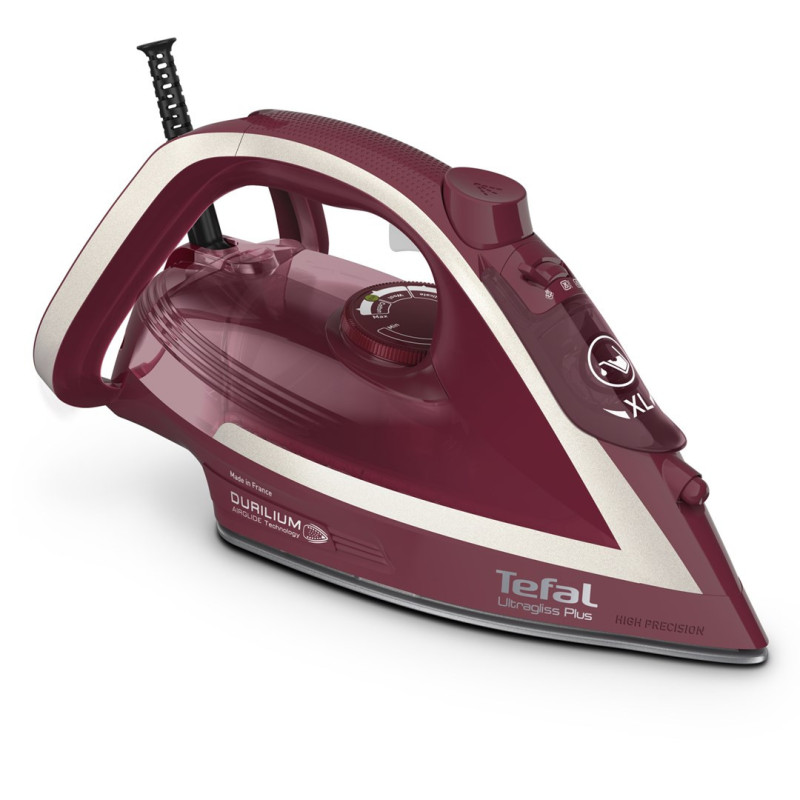 Tefal Ultimate Pure FV6820 garinis lygintuvas 2800 W Raudona, Sidabrinė