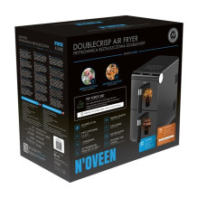 Noveen DoubleCrisp AF5050 X-LINE Riebalų neturinti gruzdintuvė 1700 W Juoda Noveen DoubleCrisp AF5050 X-LINE Riebalų neturinti gruzdintuvė 1700 W Juoda