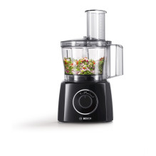 „Bosch MCM3201B“ virtuvės kombainas, 800 W, 2,3 l, juodas, permatomas