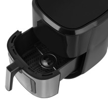 N\'oveen AF770 X-LINE riebalų neturinti gruzdintuvė, juoda, sidabrinė N\'oveen AF770 X-LINE riebalų neturinti gruzdintuvė, juoda, sidabrinė