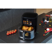 N\'oveen AF770 X-LINE riebalų neturinti gruzdintuvė, juoda, sidabrinė N\'oveen AF770 X-LINE riebalų neturinti gruzdintuvė, juoda, sidabrinė