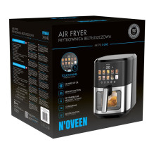 N\'oveen AF770 X-LINE riebalų neturinti gruzdintuvė, juoda, sidabrinė N\'oveen AF770 X-LINE riebalų neturinti gruzdintuvė, juoda, sidabrinė