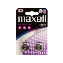 MAXELL ličio baterijos LITIO CR2016 2 vnt. 3V MAXELL ličio baterijos LITIO CR2016 2 vnt. 3V