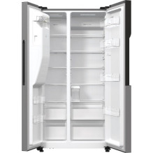 „Gorenje NRR9185ESXL“ dviduris šaldytuvas, laisvai pastatomas, 550 LE, sidabro spalvos
