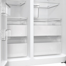 „Gorenje NRR9185ESXL“ dviduris šaldytuvas, laisvai pastatomas, 550 LE, sidabro spalvos