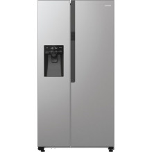 „Gorenje NRR9185ESXL“ dviduris šaldytuvas, laisvai pastatomas, 550 LE, sidabro spalvos