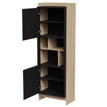 Cama PORTO 59x38x180 display cabinet oak / black