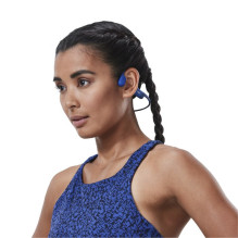 SHOKZ OPENRUN belaidės sportinės ausinės su kaklo juosta, mėlynos SHOKZ OPENRUN belaidės sportinės ausinės su kaklo juosta, mėlynos