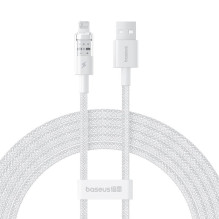 „Baseus Gem“ USB į IP 2.4A greito įkrovimo laidas, 2 m, baltas