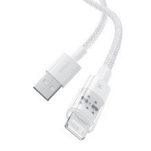 „Baseus Gem“ USB į IP 2.4A greito įkrovimo laidas, 2 m, baltas
