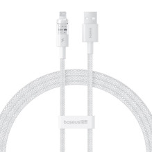 „Baseus Gem“ USB į IP 2.4A greito įkrovimo laidas, 1 m, baltas
