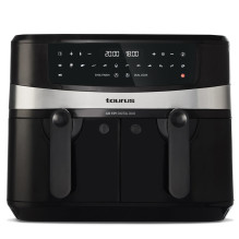 Taurus Air Fry Digital Duo dviguba karšto oro gruzdintuvė, 9 l, 2200 W, juoda