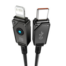 „Baseus Unbreakable USB C“ – „iP“ laidas, 1 m, 20 W, juodas