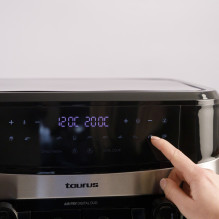 Taurus Air Fry Digital Duo dviguba karšto oro gruzdintuvė, 9 l, 2200 W, juoda