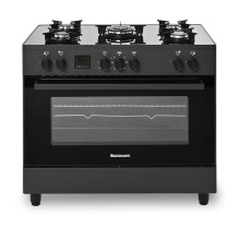 Ravanson KWGE-K90 black gas / electric cooker Ravanson KWGE-K90 black gas / electric cooker