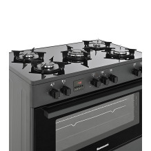 Ravanson KWGE-K90 black gas / electric cooker Ravanson KWGE-K90 black gas / electric cooker