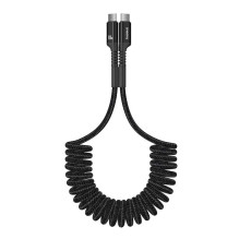 „Baseus Fish-Eye“ USB-C į USB-C greito įkrovimo laidas, 1 m, 100 W, juodas „Baseus Fish-Eye“ USB-C į USB-C greito įkrovimo laidas, 1 m, 100 W, juodas