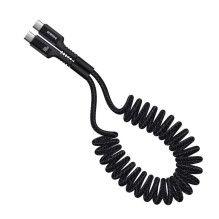 „Baseus Fish-Eye“ USB-C į USB-C greito įkrovimo laidas, 1 m, 100 W, juodas „Baseus Fish-Eye“ USB-C į USB-C greito įkrovimo laidas, 1 m, 100 W, juodas