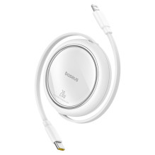 „Baseus Free2Pull“ – 20 W USB-C–Lightning jungties ištraukiamas laidas, 1 m (baltas)