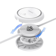 „Baseus Free2Pull“ – 20 W USB-C–Lightning jungties ištraukiamas laidas, 1 m (baltas)