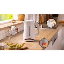 Bosch TWK3M121 MyMoment 2400 W electric kettle, white