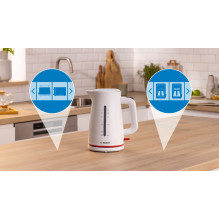 Bosch TWK3M121 MyMoment 2400 W elektrinis virdulys, baltas