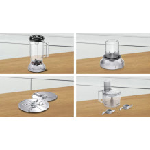 „Bosch MCM3501M“ virtuvės kombainas, 800 W, 2,3 l, juodas