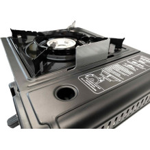 ELICO BDZ-155B Portable camping gas stove for 2.2 kW cartridges, piezo ignition. ELICO BDZ-155B Portable camping gas stove for 2.2 kW cartridges, piezo ignition.