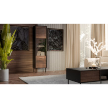 Cama CORTINA vitrina 53x40x182 juoda Cama CORTINA vitrina 53x40x182 juoda