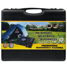ELICO BDZ-155B Nešiojama kempingo dujinė viryklė 2,2 kW kasetėms, pjezo uždegimas. ELICO BDZ-155B Nešiojama kempingo dujinė viryklė 2,2 kW kasetėms, pjezo uždegimas.