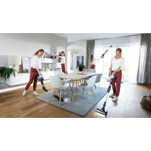 Bosch BSS711W stick vacuum / electric broom Battery Dry Bagless 0.3 L Black, Silver, White