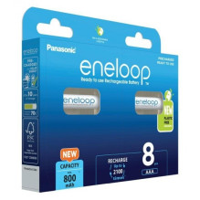Įkraunamos baterijos PANASONIC ENELOOP AAA 800 mAh 8 vnt. (BK-4MCDE / 8HH) Įkraunamos baterijos PANASONIC ENELOOP AAA 800 mAh 8 vnt. (BK-4MCDE / 8HH)