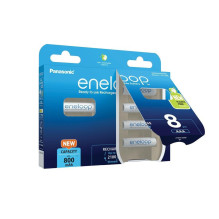 Įkraunamos baterijos PANASONIC ENELOOP AAA 800 mAh 8 vnt. (BK-4MCDE / 8HH) Įkraunamos baterijos PANASONIC ENELOOP AAA 800 mAh 8 vnt. (BK-4MCDE / 8HH)