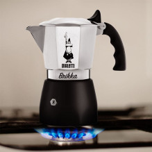 Bialetti Brikka Moka puodas 0,1 L Juodas, Nerūdijantis plienas