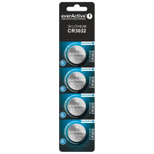 Ličio baterijos mini „everActive CR3032“ - blisteryje 4 vnt. Ličio baterijos mini „everActive CR3032“ - blisteryje 4 vnt.