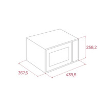 Teka MW FS20 WH Microwave 20 l 700 W Black, White