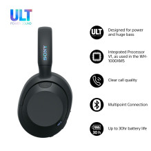 Sony ULT WEAR - Wireless Bluetooth Headphones with ULT POWER SOUND, Ultimate Deep Bass, Noise Cancelling, Clear Call Qua