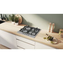 „Bosch Serie 4 PGH6B5K90“ kaitlentė Nerūdijančio plieno Įmontuojama 60 cm Dujinė 4 zona(-os)