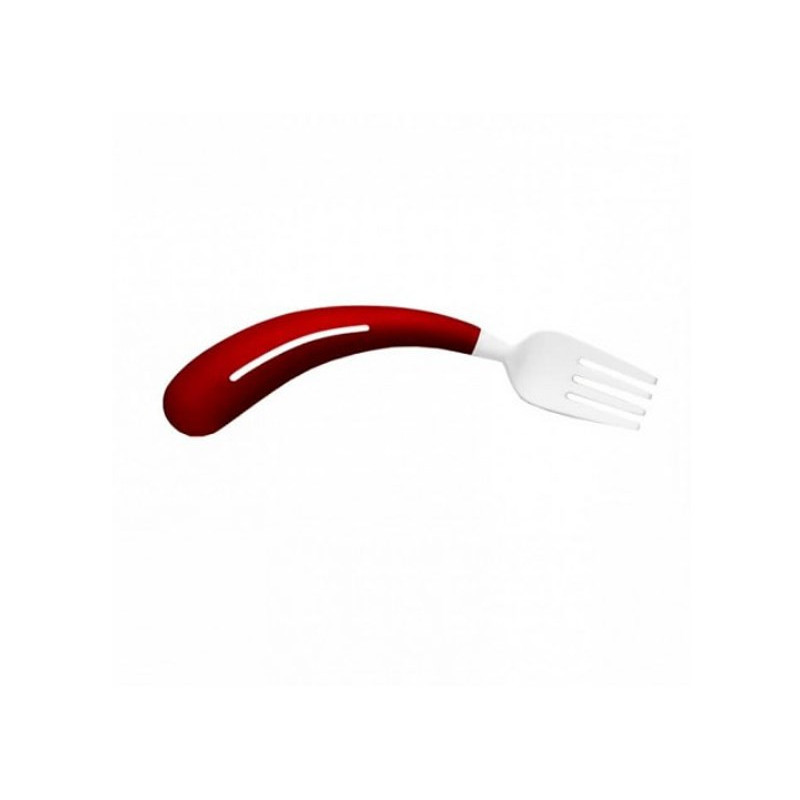 Curved fork for people with rheumatism - Left-handed