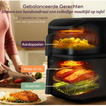 Cosori CAF-DC121 Double 10.8 L Stand-alone Hot air fryer Black