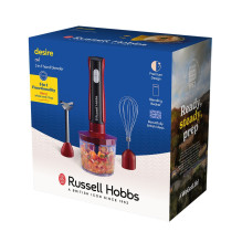 Russell Hobbs 27140-56 trintuvas 1 l Nešiojamas trintuvas 500 W Juoda, Raudona, Permatomas