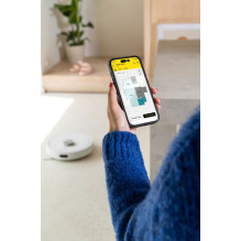 KARCHER RVC 3 Comfort baltas grindų valymo robotas su bazine stotimi