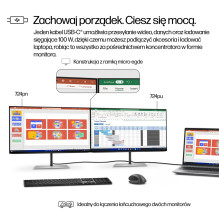 HP 7 serijos „Pro“ 24 colių WUXGA USB-C monitorius – 724pu