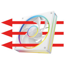 MODECOM VOLCANO LOOP 120 ARGB reversinis ventiliatorius, baltas