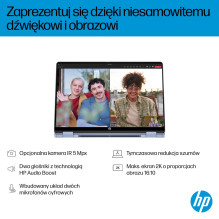 HP OmniBook 5 Flip 14-fp0004nw nešiojamas kompiuteris „Intel Core 5 120U 2-in-1“, 35,6 cm (14 colių), 2K raiškos, lietim