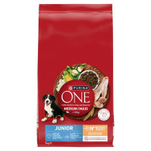 PURINA One Junior Medium / Maxi sausas šunų ėdalas su vištiena ir ryžiais, 7 kg PURINA One Junior Medium / Maxi sausas šunų ėdalas su vištiena ir ryžiais, 7 kg