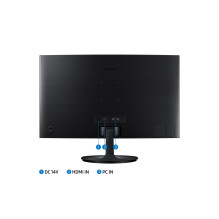 „Samsung S36C“ kompiuterio monitorius 68,6 cm (27") 1920 x 1080 pikseliai „Full HD“ LCD Juoda