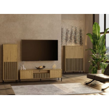 KAMARO 2DK SLIM / GŁ OAK ARTISAN DISPLAY CABINET KAMARO 2DK SLIM / GŁ OAK ARTISAN DISPLAY CABINET