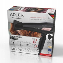 Adler AD 2283 Plaukų džiovintuvas 2000 W Juoda