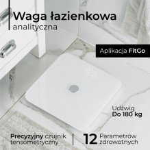 ADLER AD 8187 vonios svarstyklės, baltos ADLER AD 8187 vonios svarstyklės, baltos